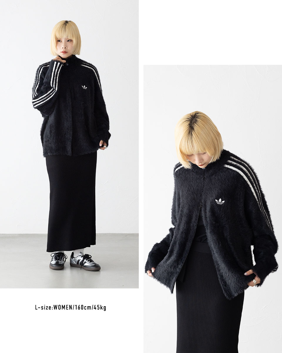 楽天市場】アディダス ジャージ フェイクモヘア ニット トラック