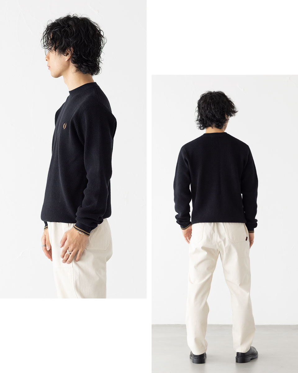 楽天市場】フレッドペリー FRED PERRY ワッフル ステッチ ジャンパー