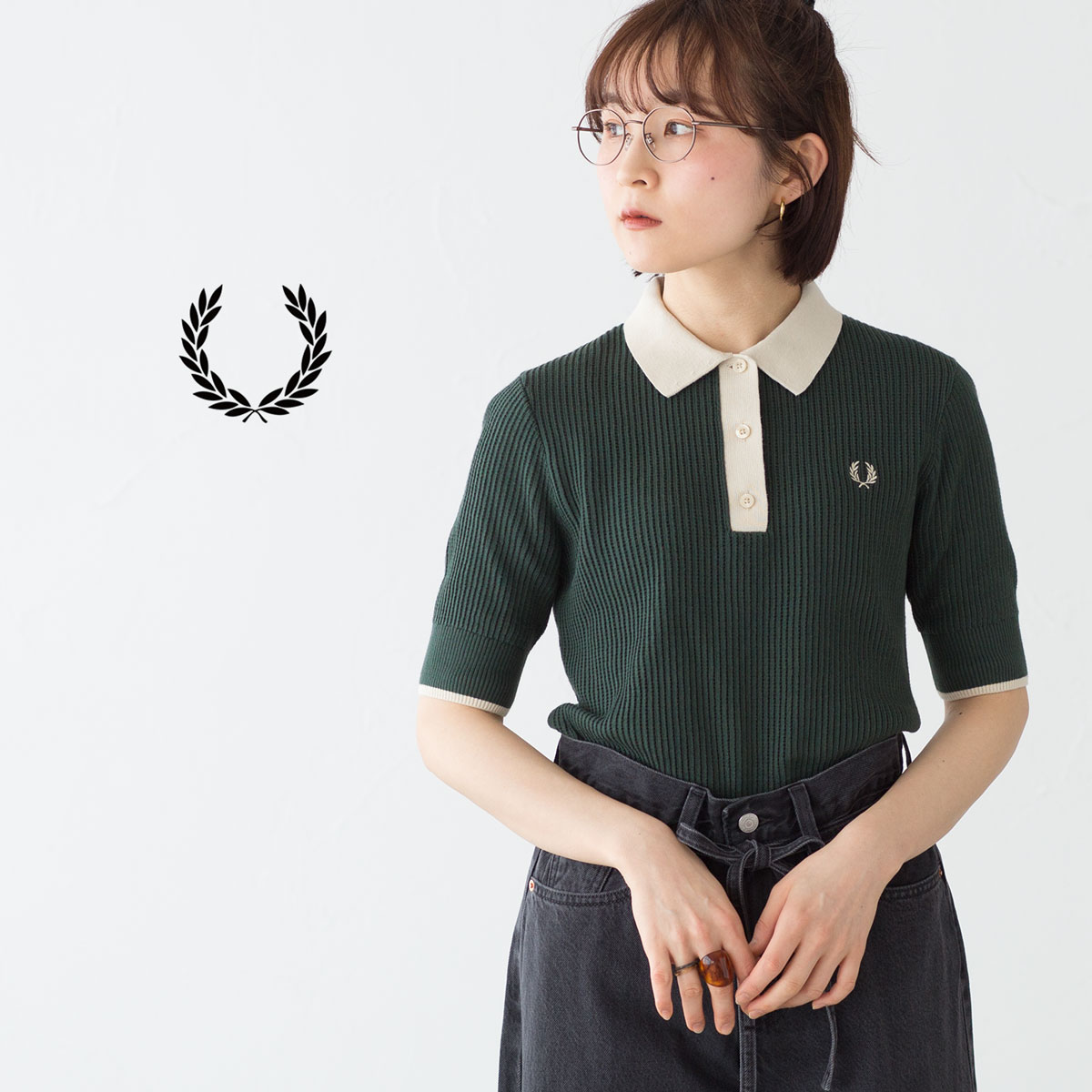 楽天市場】フレッドペリー メッシュ ニット ポロシャツ FRED PERRY