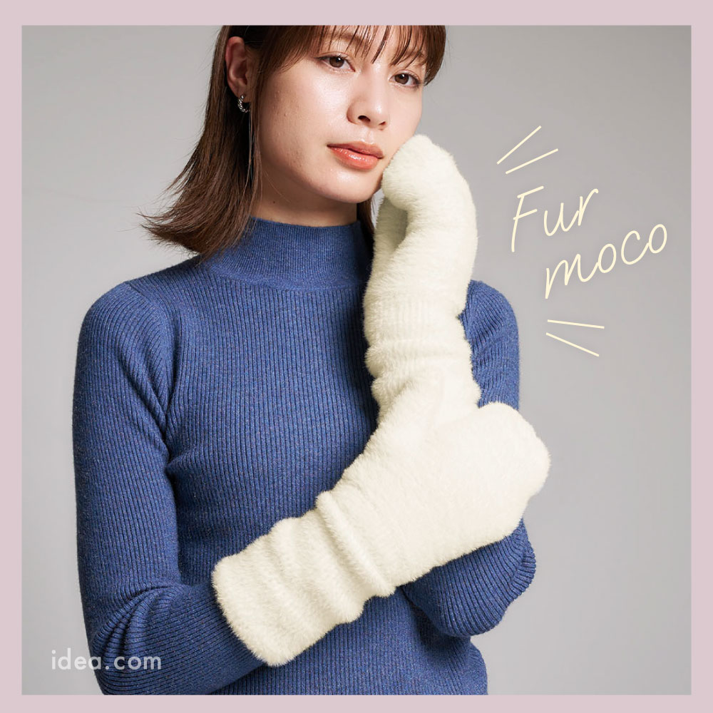 楽天市場】【2way指なし】もこもこアームウォーマー 手袋 レディース