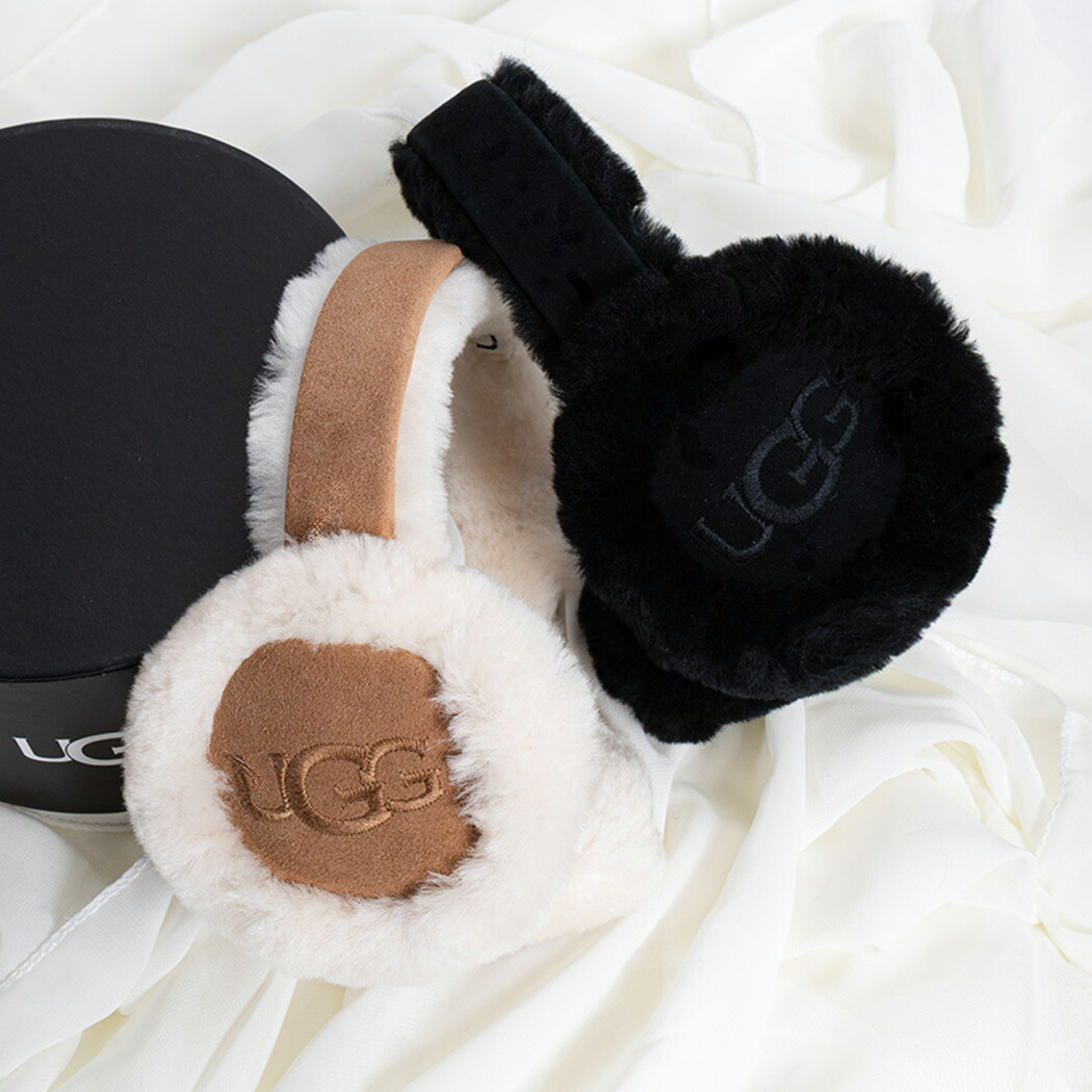 楽天市場】UGG Sheepskin Embroidery Earmuff CHESTNUT アグ シープ