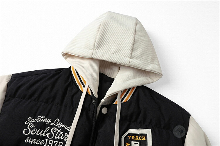 楽天市場】中綿入り ジャケット メンズ スタジャン スタジアム