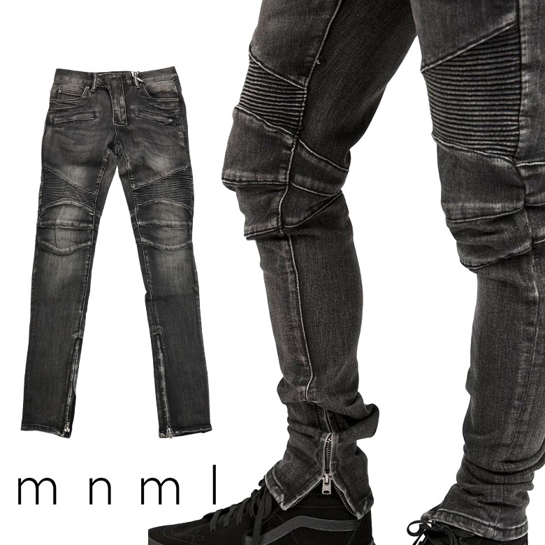 楽天市場】【20%OFF】 mnml ミニマル M14 STRETCH DENIM BLACK