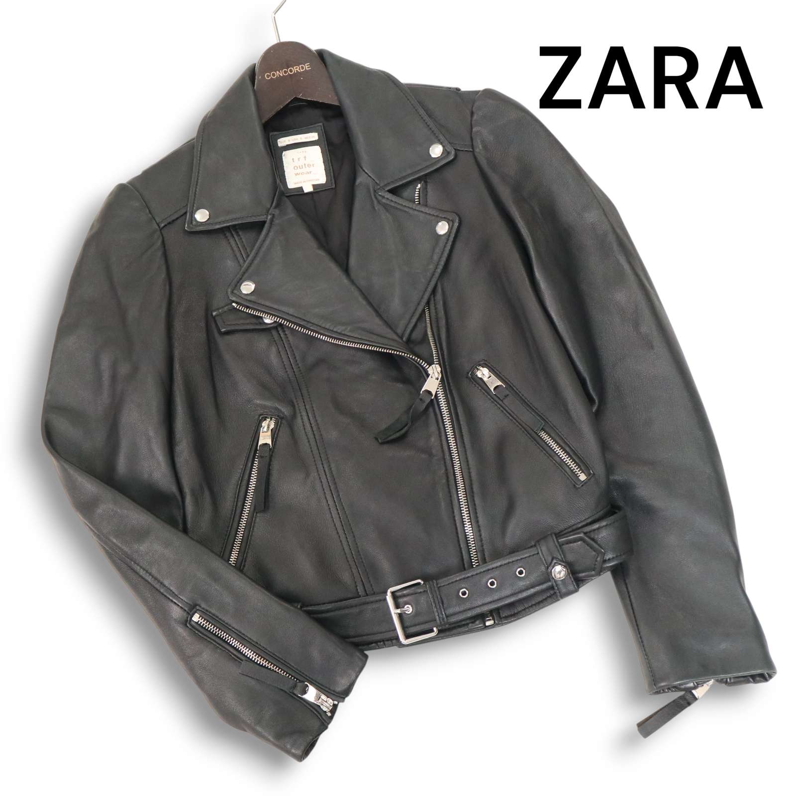 楽天市場】zara ダブル ライダース ジャケットの通販
