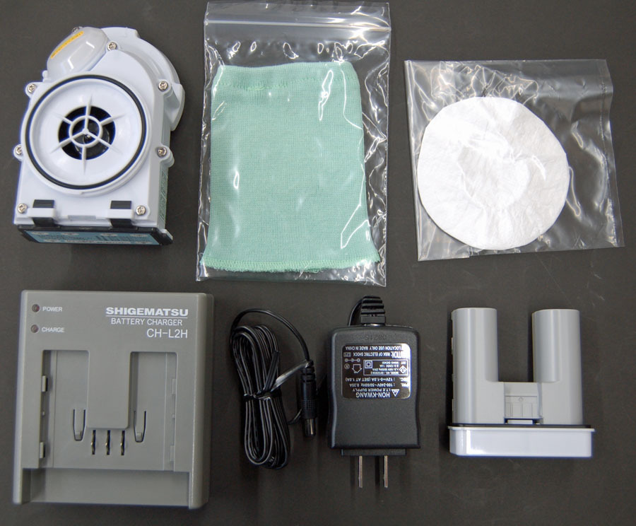 楽天市場】「重松」 Sy185-H Mサイズ 電動ファン付き呼吸用保護具