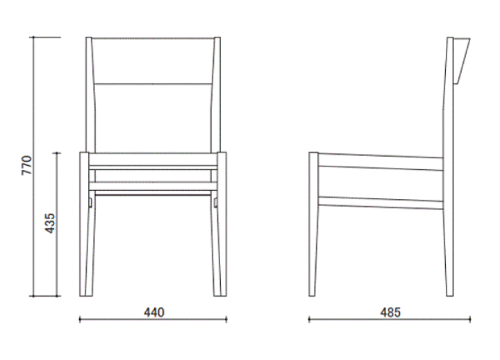 楽天市場】宮崎椅子製作所 menu side chair (メニューサイドチェア