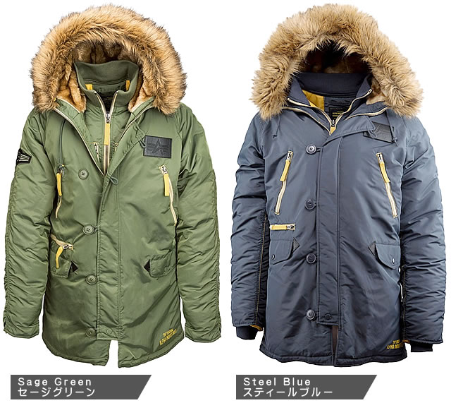 楽天市場】アルファ インダストリーズ N-3B INCLEMENT ジャケット