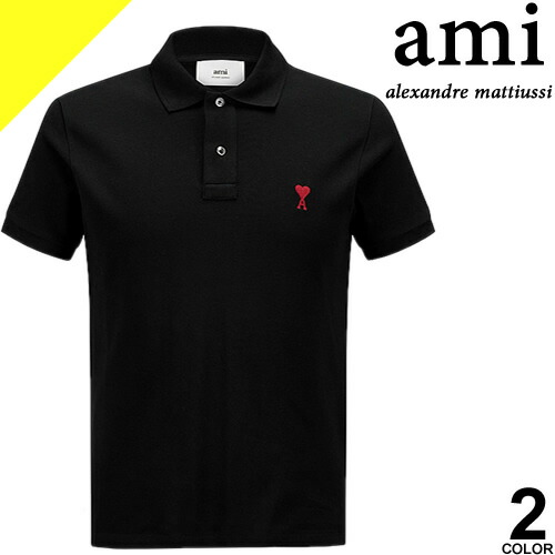 楽天市場】【SALE】アミパリス ポロシャツ 半袖 メンズ ハートロゴ
