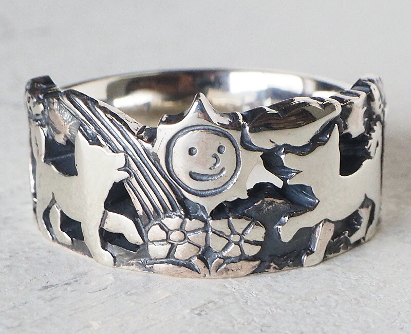 楽天市場】moge（モゲ） 手作りシルバーアクセサリー 太陽と虹とワンコ