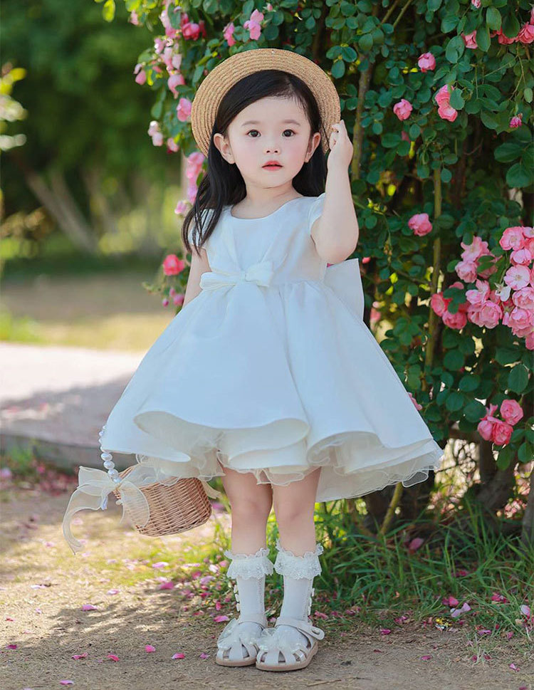 楽天市場】ベビードレス 結婚式 セレモニードレス ホワイト ジュニア