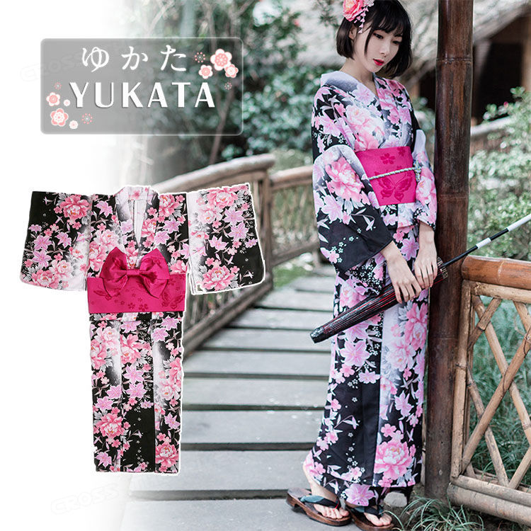 楽天市場】浴衣 地雷（カラーピンク）（レディースファッション）の通販