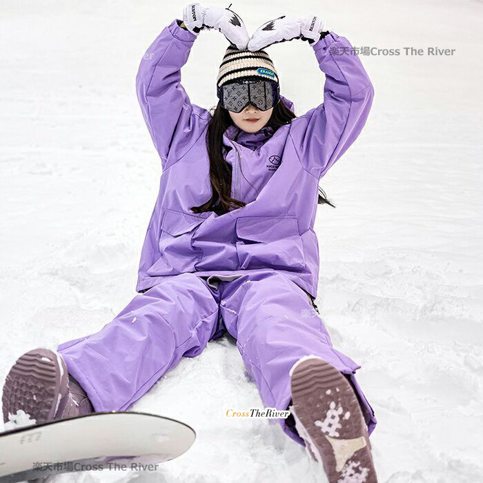 楽天市場】スキーウェア レディース 上下セット かわいい スノーボード