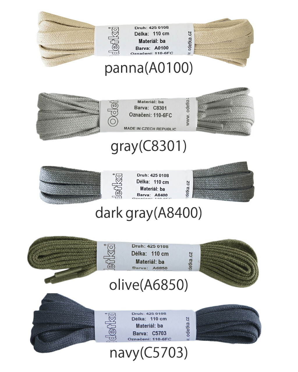 楽天市場】オデトカ Odetka 6mm幅 シューレース 靴紐 レディース