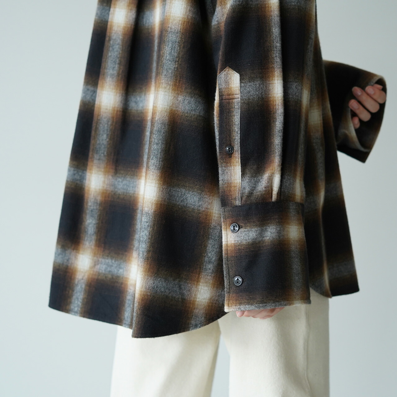 楽天市場】シンゾーン THE SHINZONE ダブル カフ チェック シャツ