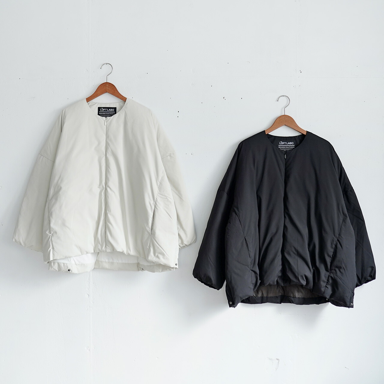 楽天市場】ロフトラボ The Loft labo ノーカラー オーバー ダウン