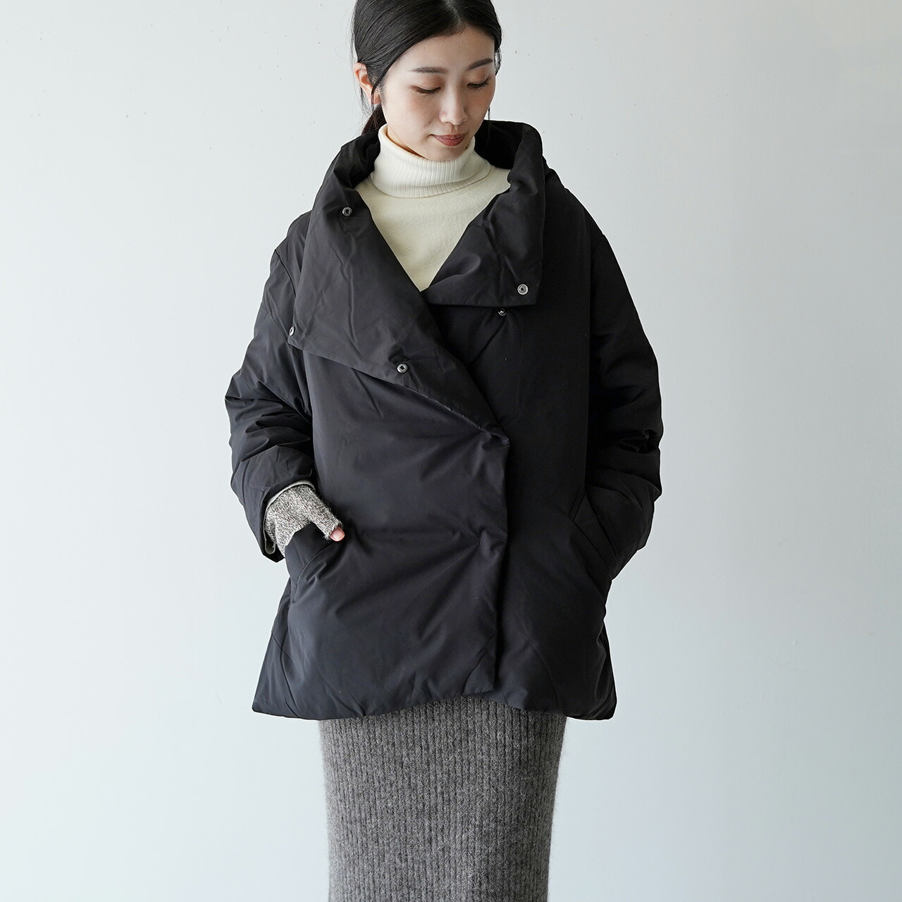 楽天市場】ロフトラボ The Loft labo スクエア ミドル ダウンコート