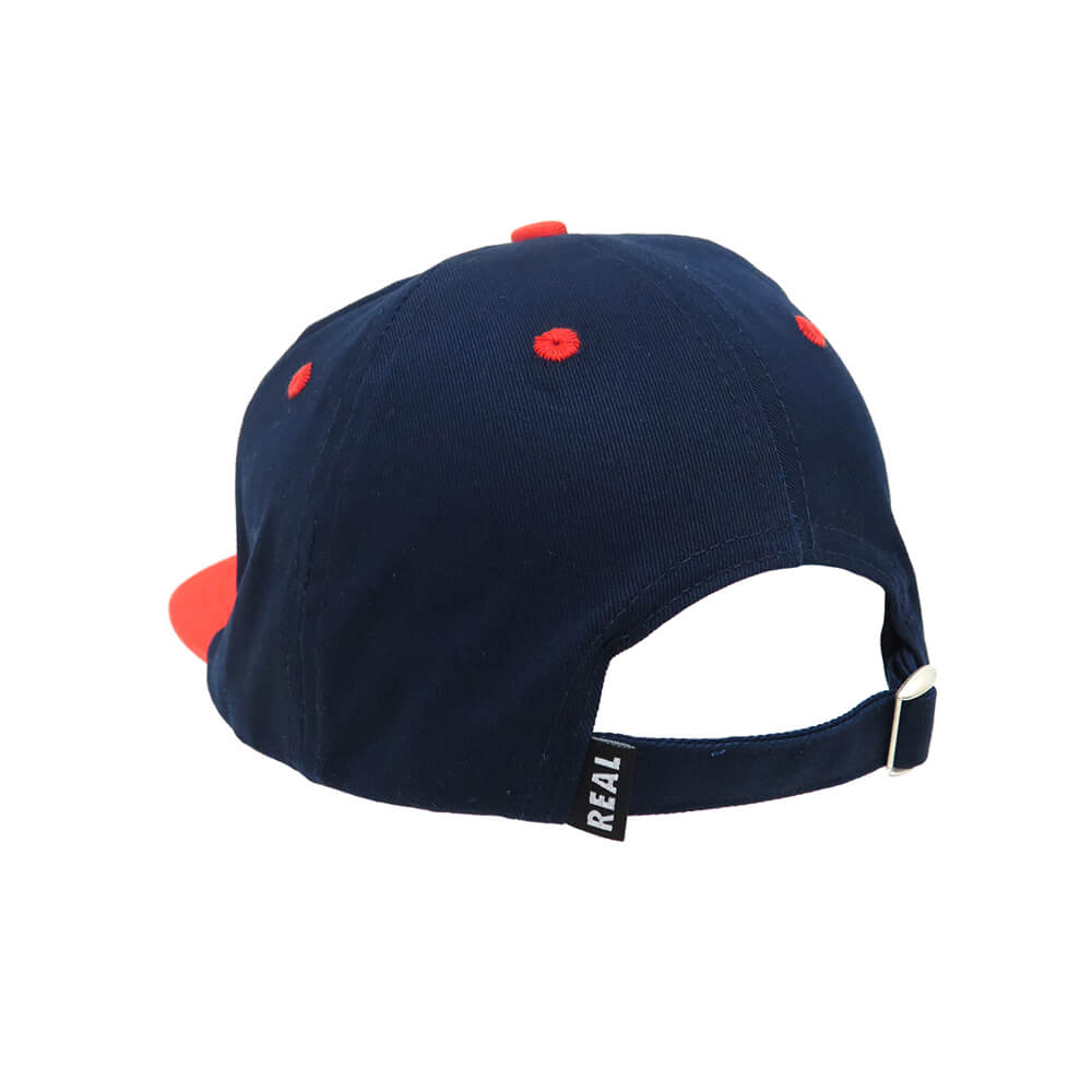 楽天市場】REAL CAP リアル キャップ OVAL EMB STRAPBACK NAVY/RED