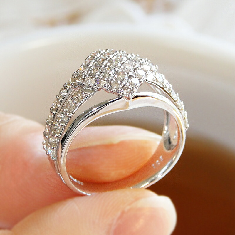 プラチナ ダイヤモンドリング Pt900 0.24ct/0.10ct 11号 Pt900 0.30ct