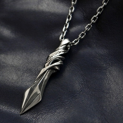 楽天市場】キュービックジルコニア 槍モチーフ ペンダント ネックレス