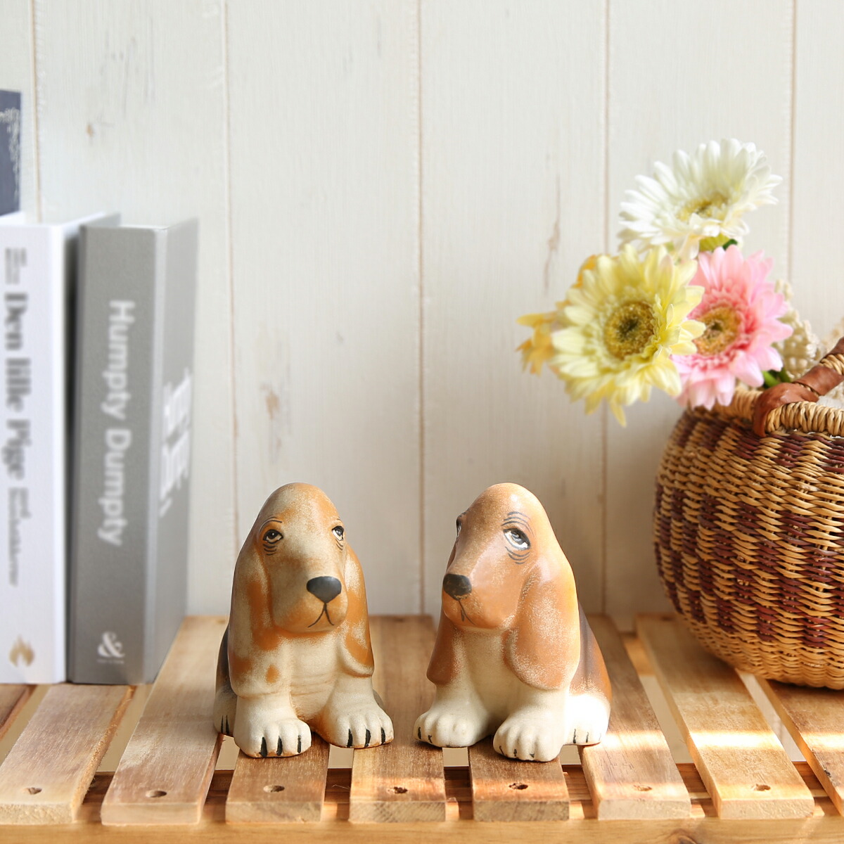 楽天市場】【クーポン4種あり】リサラーソン 置物 ケンネル バセット