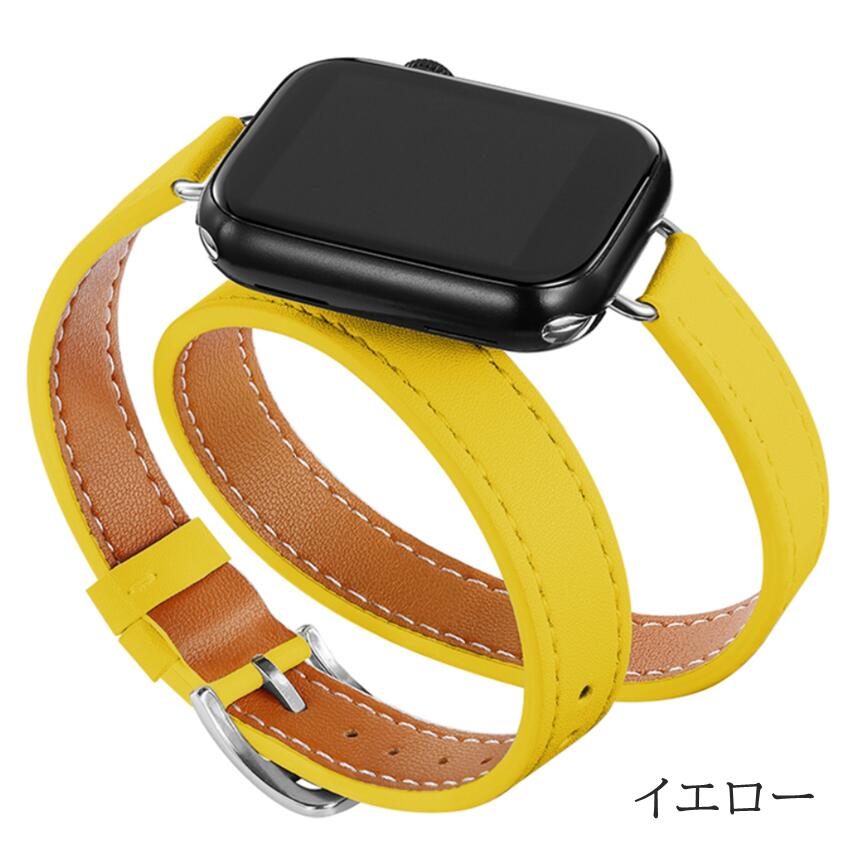 楽天市場】Apple Watch バンド 革 アップルウォッチ ダブルループ 二重