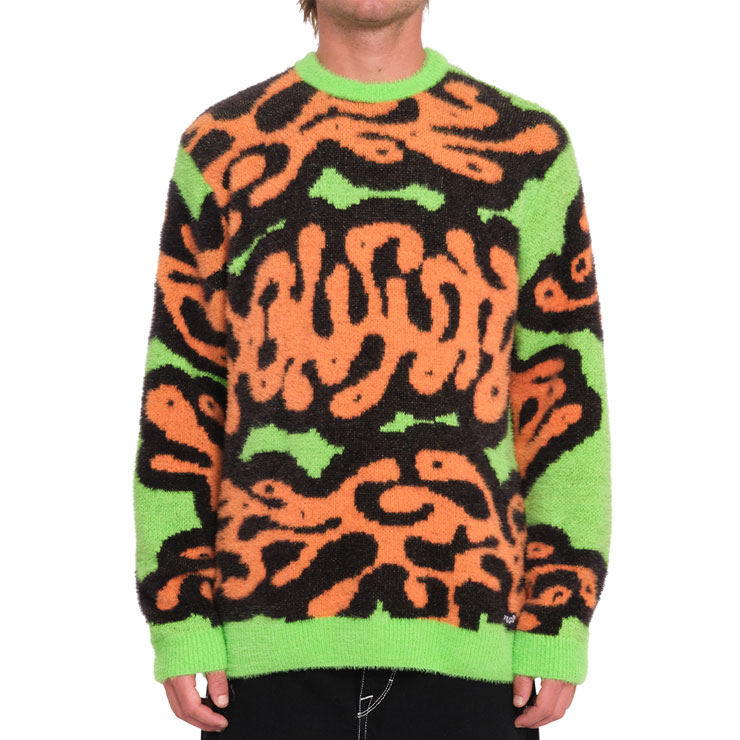 楽天市場】VOLCOM ボルコム ニット セーター マルチカラー 総柄 長袖