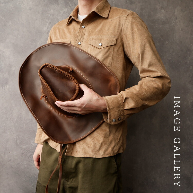 楽天市場】【スーパーSALE開催中】カウボーイハット 本革 テンガロン