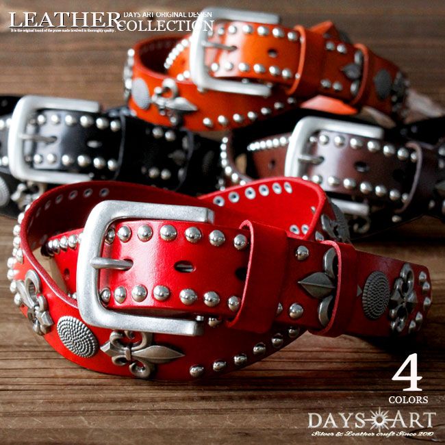 楽天市場】【スーパーSALE開催中】スタッズベルト レザーベルト メンズ