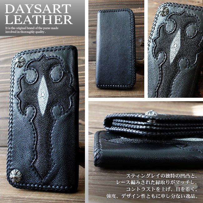 楽天市場】【スーパーSALE開催中】本革 長財布 希少エイ皮 クロス