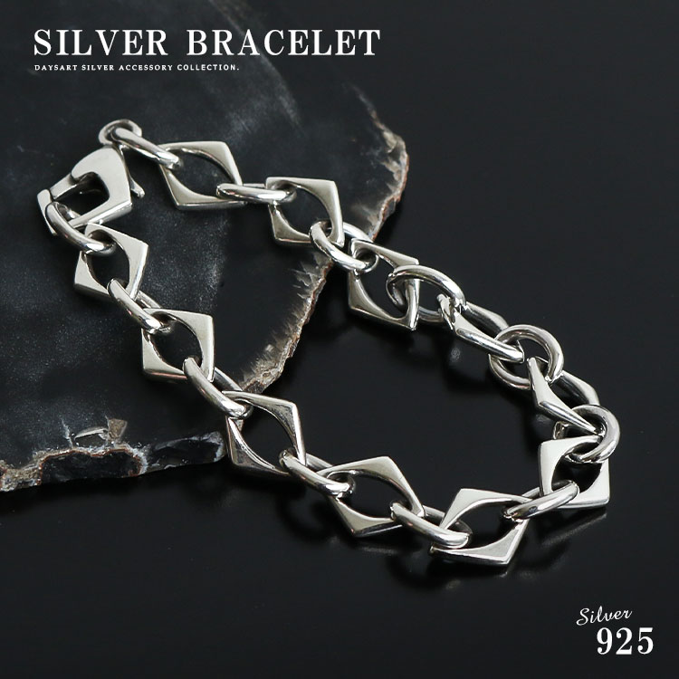 楽天市場】【スーパーSALE開催中】ブレスレット メンズ シルバー925