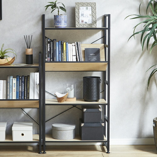 楽天市場】モダンな4段シェフル KD-LOLLY-4段シェルフ ナチュラル