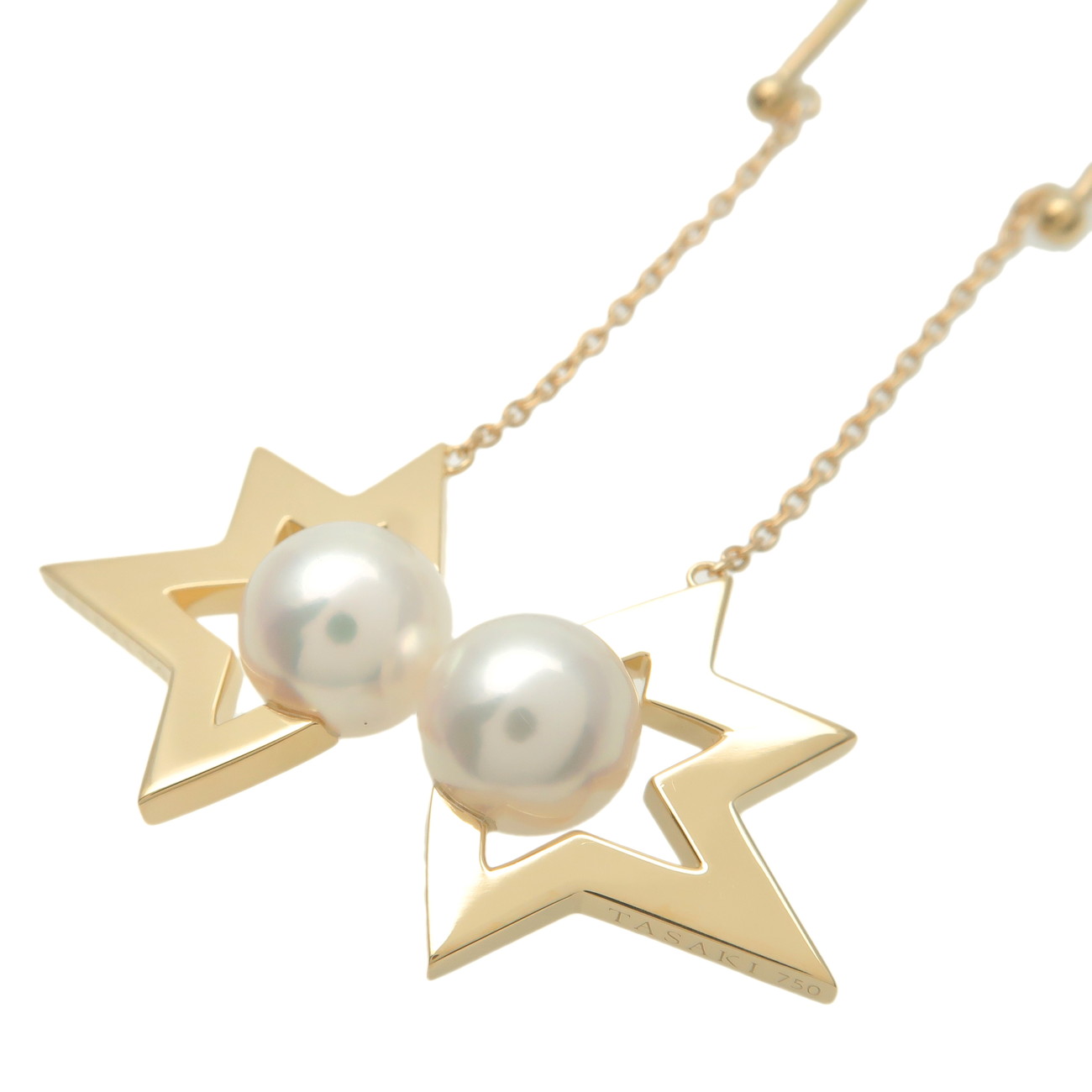 楽天市場】TASAKI タサキ コメット プラス パール ピアス K18YG 750YG