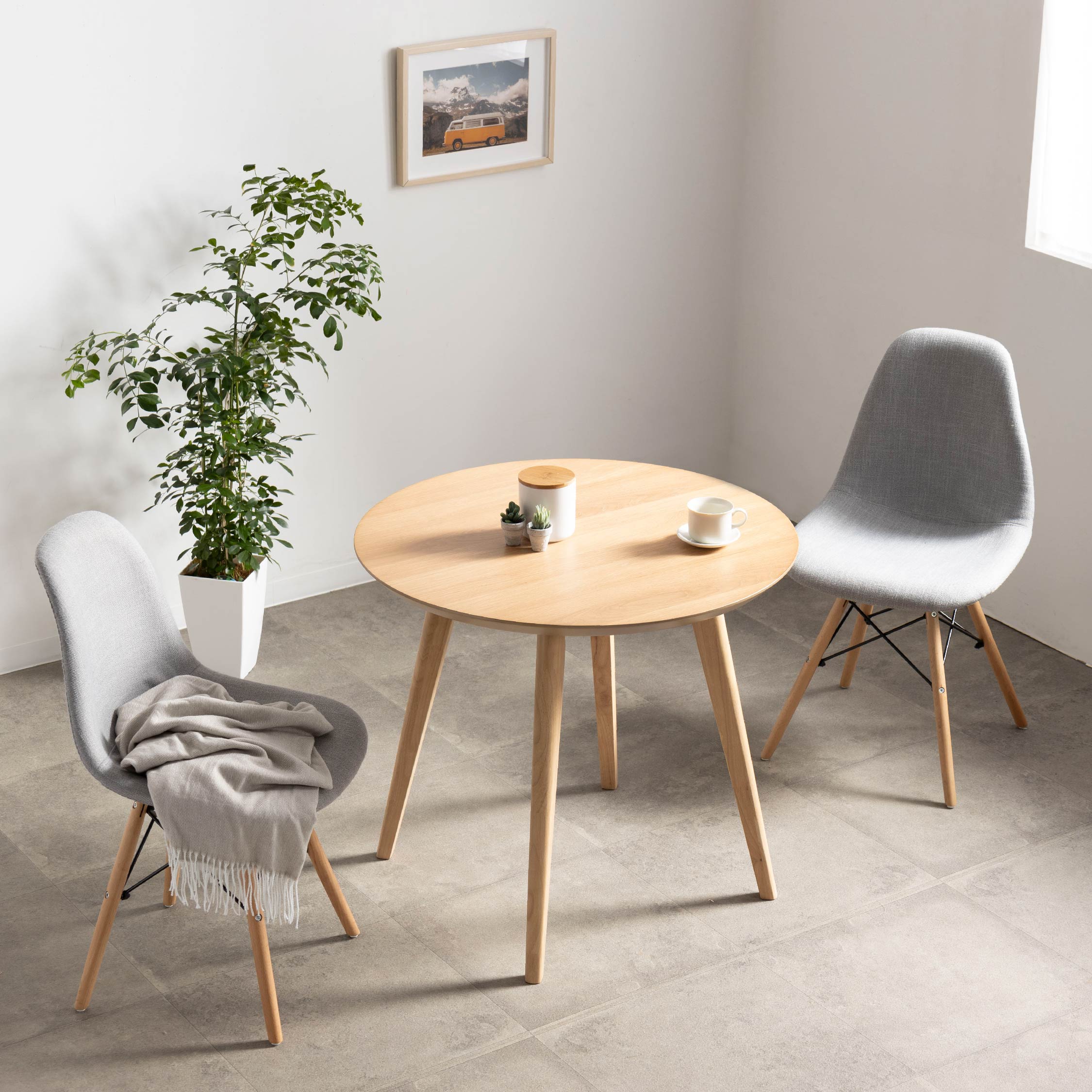 楽天市場】【5%OFFｸｰﾎﾟﾝ配布中】 ダイニングテーブル 丸 2人掛け 80 幅