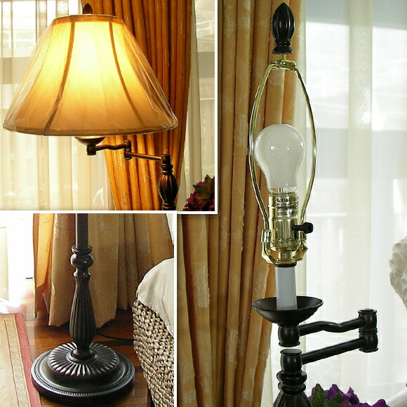 楽天市場】クラシックボディ スイングアームフロアランプ フロア