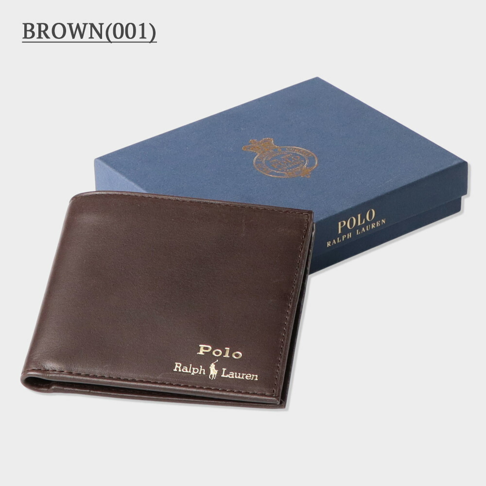 楽天市場】メール便 POLO RALPH LAUREN SMOOTH LEATHER BI-FOLD WALLET