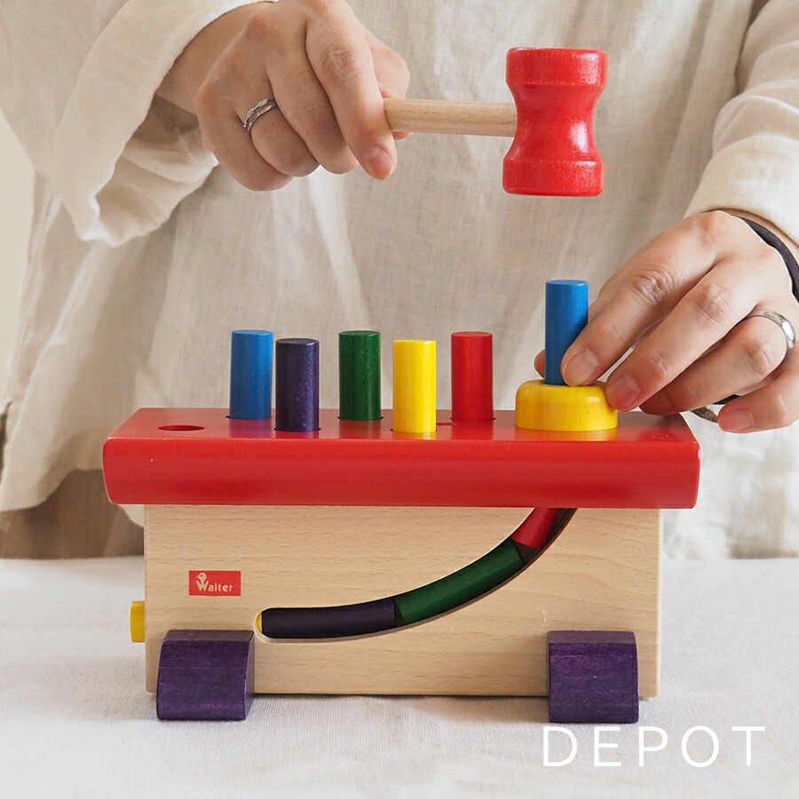 楽天市場】ニック社 ハンマートイ 大工さん 木製 木のおもちゃ たたく