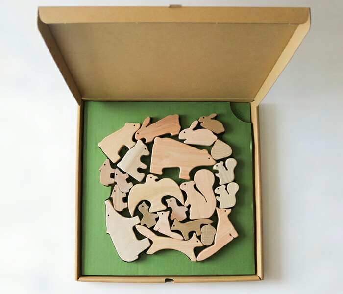 楽天市場】オークヴィレッジ 積み木 森のどうぶつ つみき 送料無料