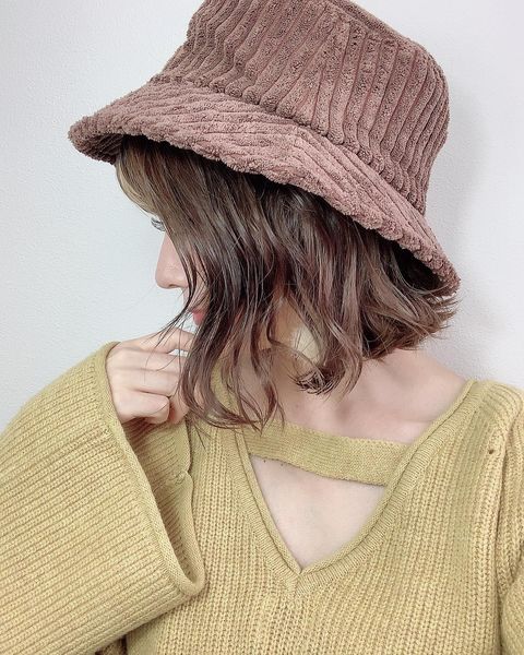 楽天市場】太コーデュロイバケットハット 帽子 レディース バケット