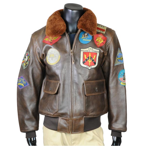 楽天市場】AVIREX G-1 レザージャケット トップガン [ ブラウン / XL