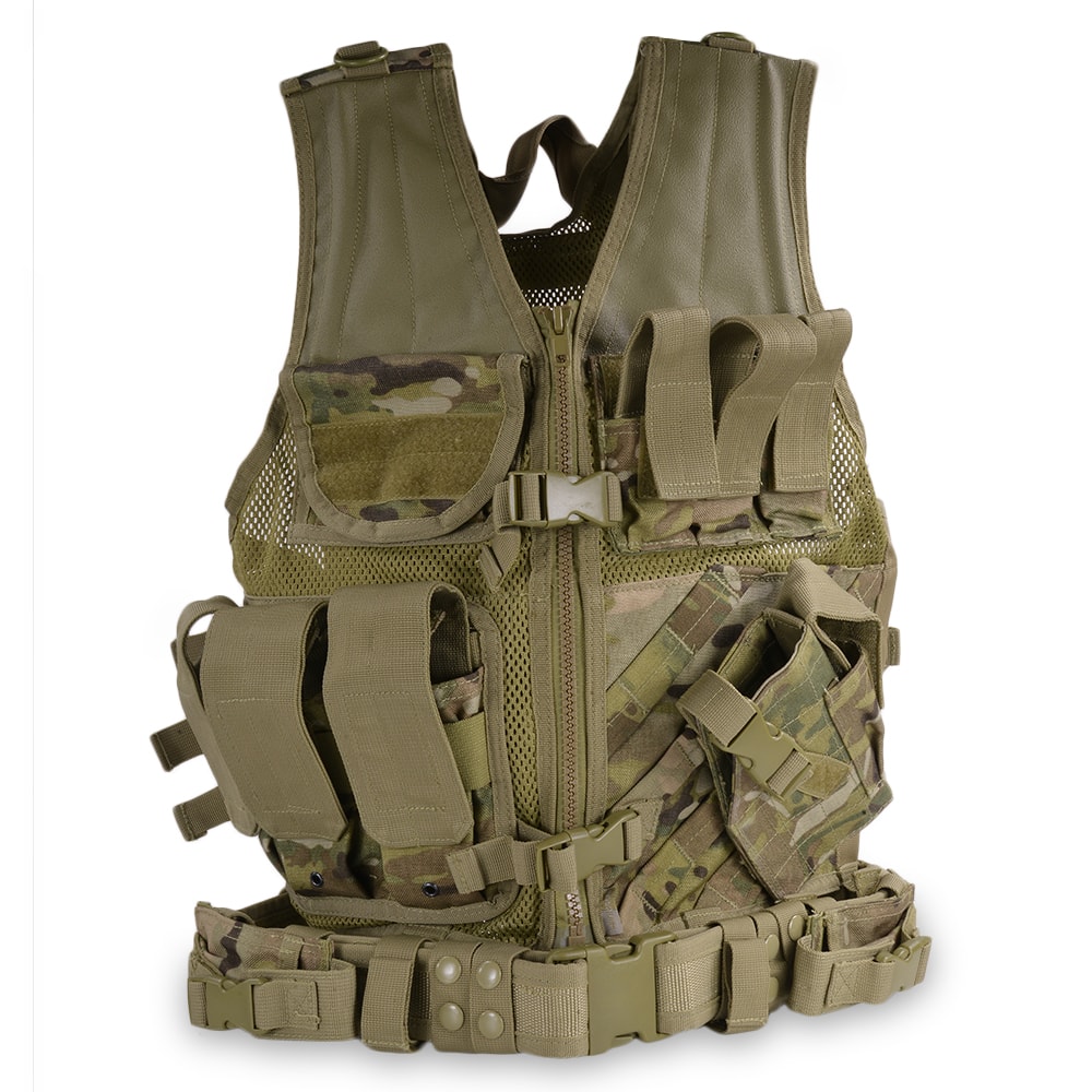 楽天市場】Rothco ミリタリーベスト クロスドロー 右利き用 ベルト付