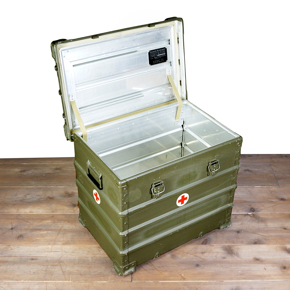 楽天市場】ドイツ軍 アルミ製コンテナ ミリタリーボックス 軍放出品 軍