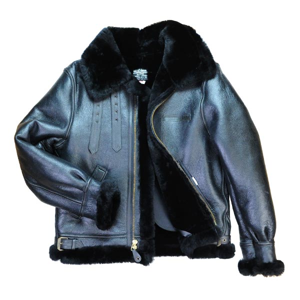 楽天市場】AVIREX B-3 フライトジャケット ムートン ブラック [ 38