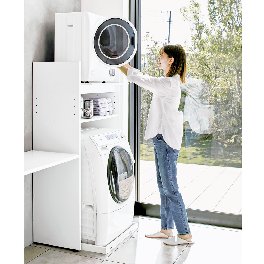 楽天市場】【楽天1位】 がっちり安定 造り付けのような乾燥機置き台