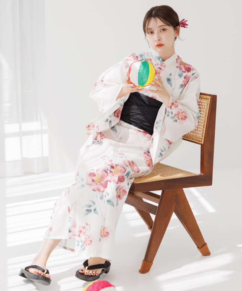 楽天市場】浴衣 5点セット レディース 簡単（ゆかた・しわ兵児帯・下駄