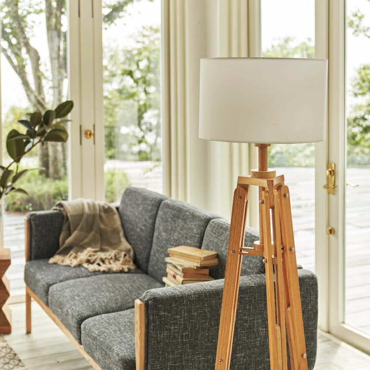 楽天市場】フロアライト ウッドスタンド スタンドライト フロアランプ