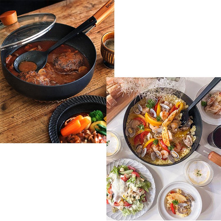 楽天市場】フライパン 24cm 深型 ガラス蓋付 ih ガス火 対応 DONO