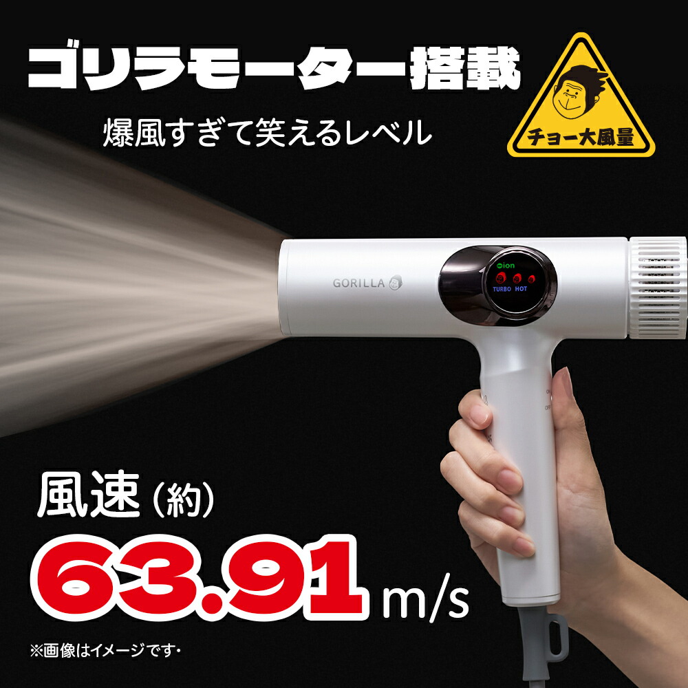 楽天市場】【ポイント10倍】【公式通販】ゴリラのひとふき ドライヤー