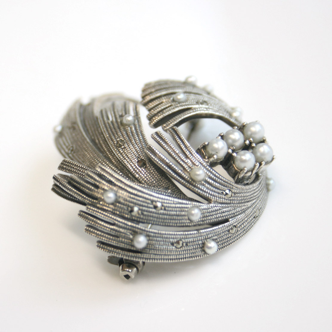 楽天市場】【碌山】 シルバー クラシカル ブローチ ロクザン シルバー