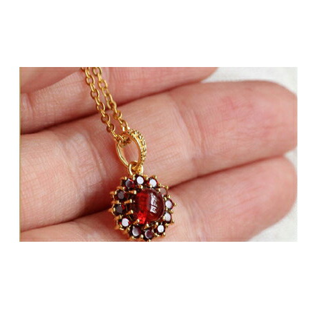 楽天市場】【碌山】 シルバー ガーネット ダリア ペンダントトップ碌山