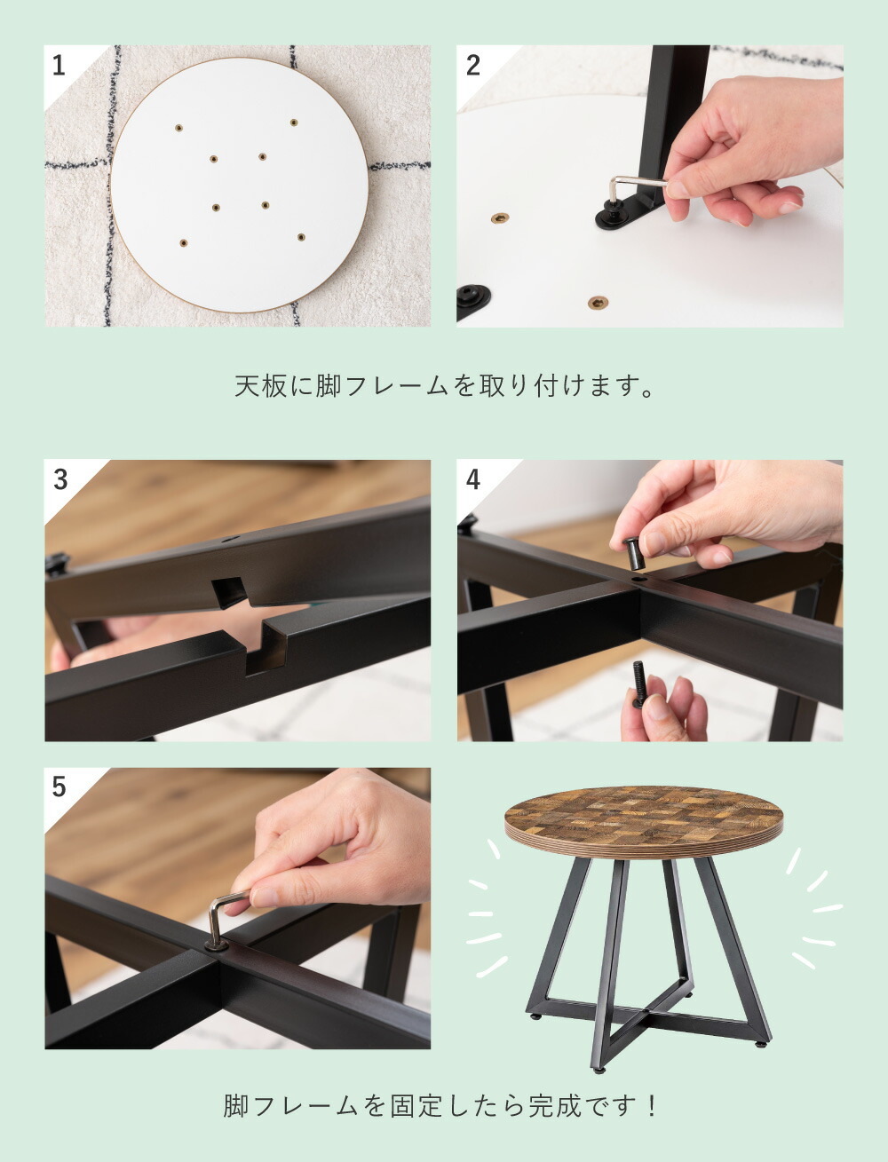 楽天市場】サイドテーブル 高さ45cm ナイトテーブル 丸テーブル 机